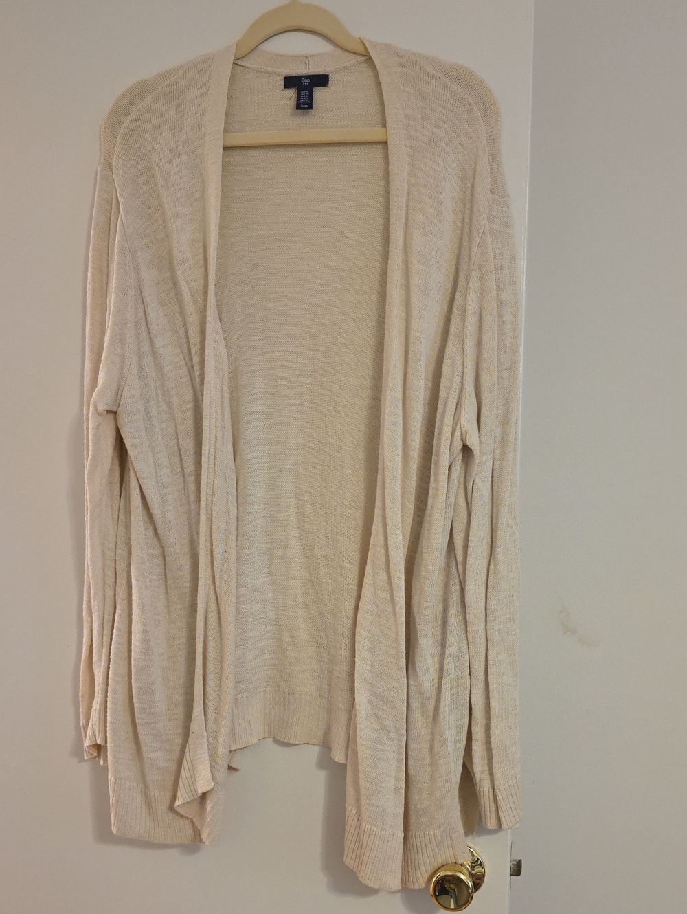 GAP Open-Front Cream Women's Cardigan